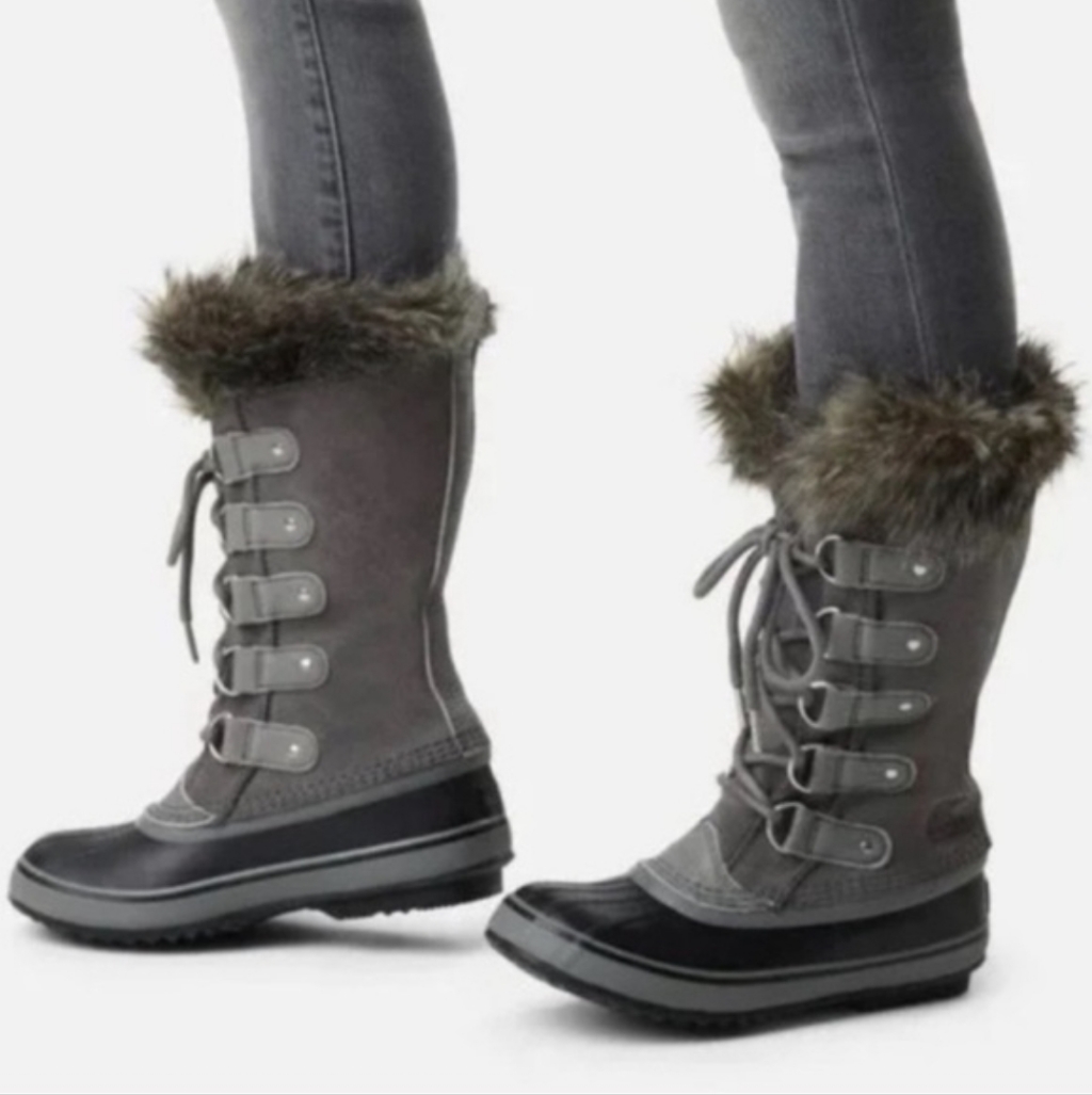 Sorel Joan Of Arctic Insulated Waterproof Winter Boots In Quarry Gray Size 8.5